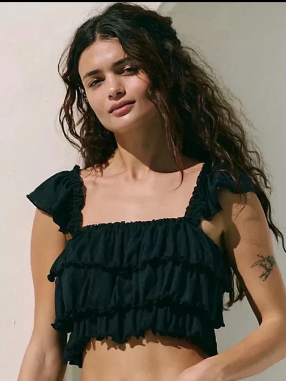 NWOT Free People Free-Est Mila Top size XS Black So Adorable!